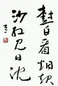 网曝李天一书法作品 曾书写“如梦如歌”(图)