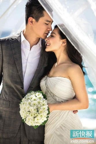 刘璇与老公远赴毛里求斯所拍婚纱照曝光(图)