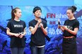 何炅吴昕中秋到沪护鲨鱼 呼吁全民和鱼翅说再见