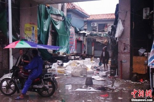 广东惠州遭受台风天兔重创 经济损失严重