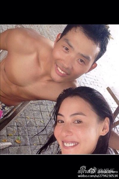 张柏芝密会新加坡肌肉男 对方封其为女神