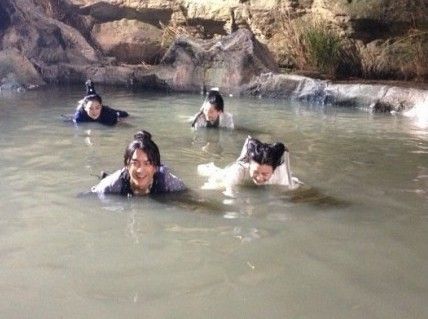陈妍希拍落水戏 陈晓头套脱落遭嘲笑(图)