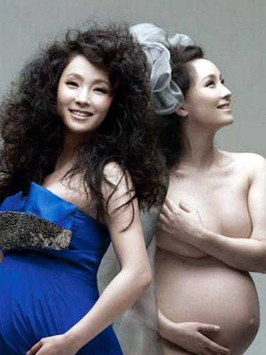 看肚识<em>女星</em> 看<em>大S</em>李湘叶一茜等辣妈香艳大肚照