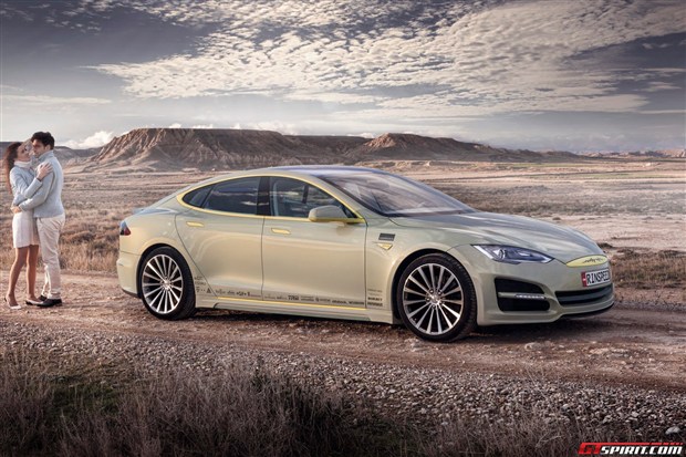 日内瓦车展亮相 特斯拉MODEL S概念改装