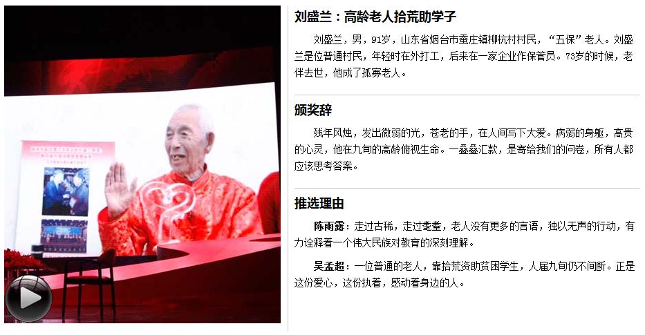 感动中国2014颁奖晚会感动中国十大人物揭晓