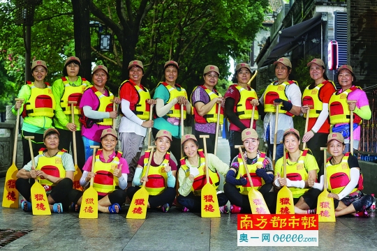 2019年猎德女子龙舟队合影。