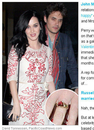 美国女歌手凯蒂·佩里(katy perry,水果姐)与约翰·梅尔(john mayer