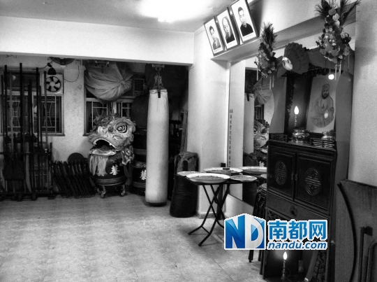 &nbsp; &nbsp;刘标师傅的蔡莫派武馆.